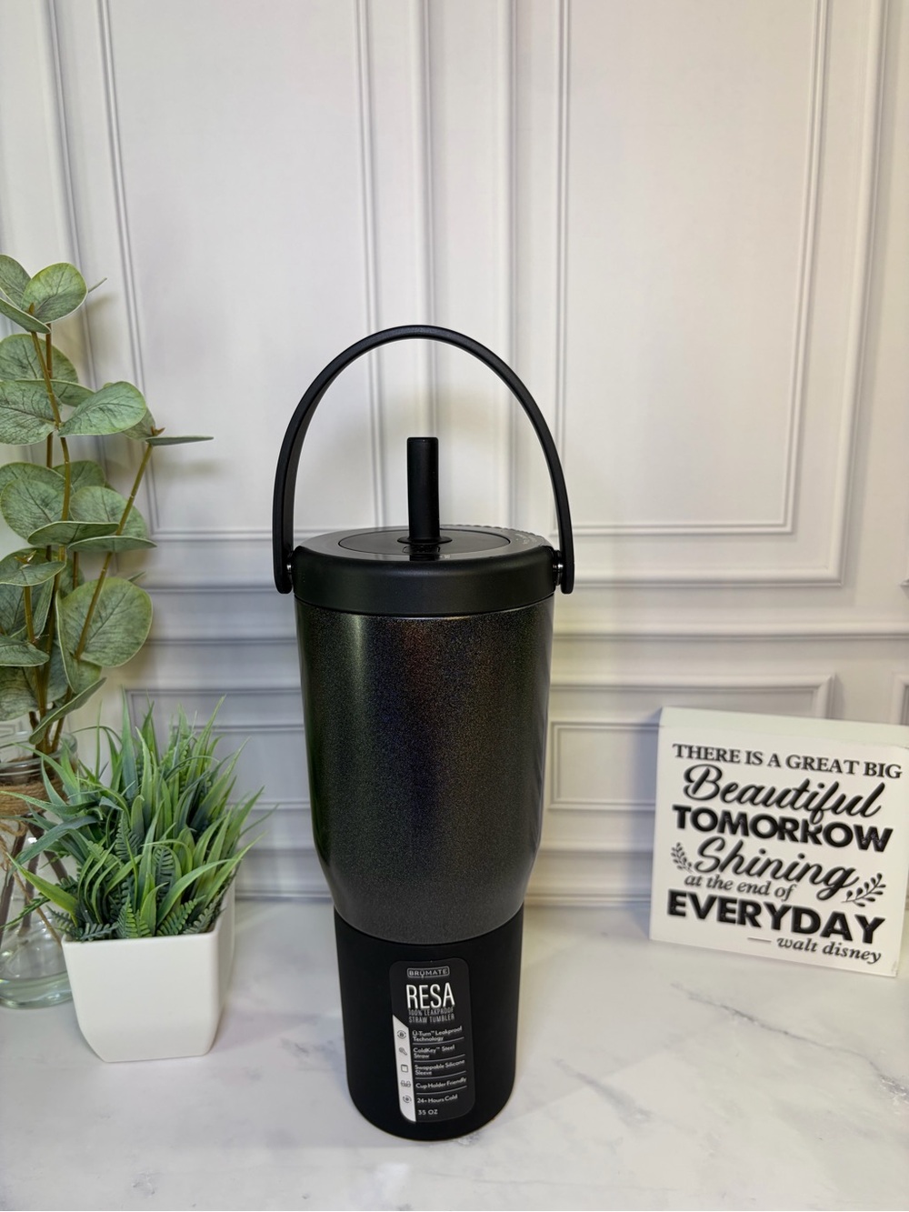 Brumate Glitter Charcoal Resa 35oz BNWT